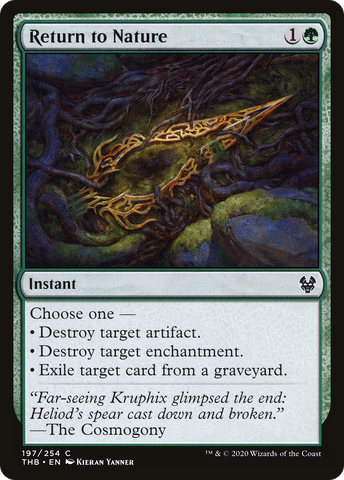 Return to Nature (THB-197)  Foil - Theros Beyond Death