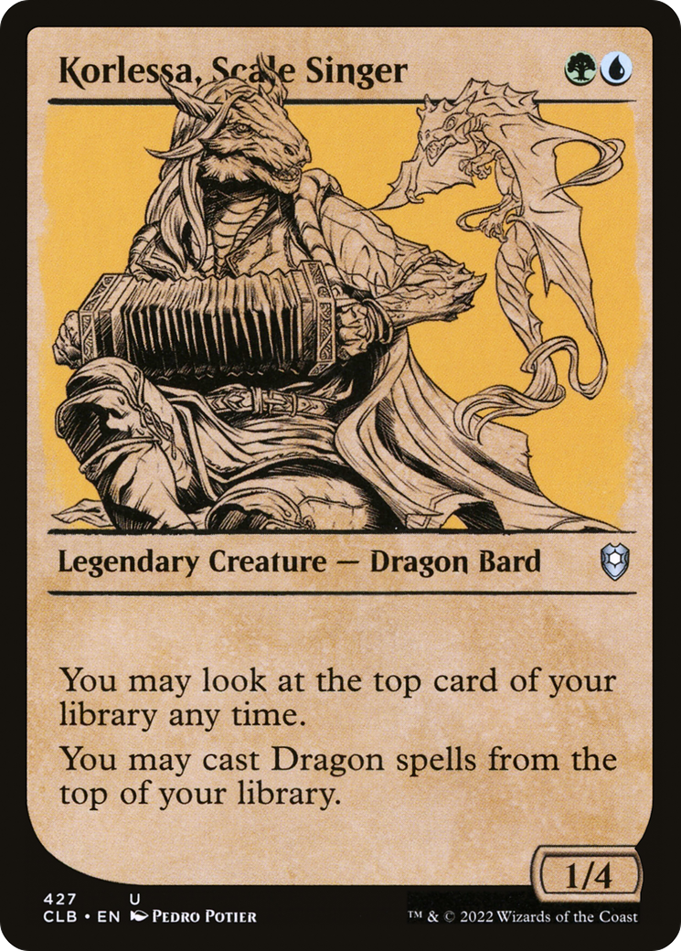 Korlessa, Scale Singer (Showcase) (CLB-427) - Commander Legends: Battle for Baldur's Gate: (Showcase)