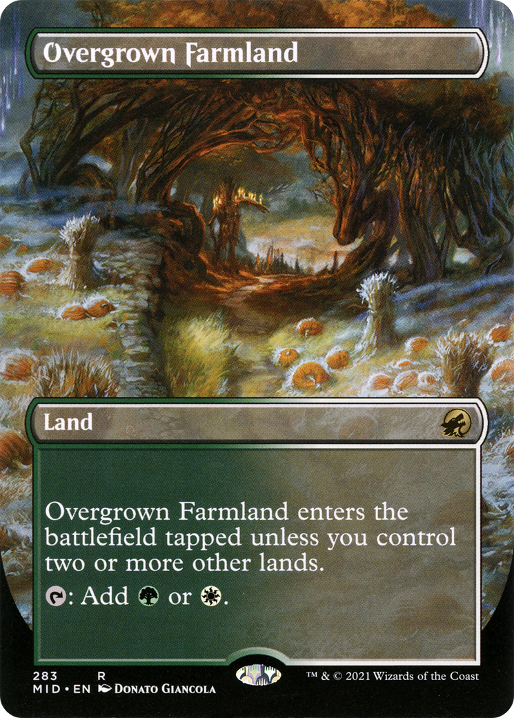 Overgrown Farmland (Borderless) (MID-283)  - Innistrad: Midnight Hunt