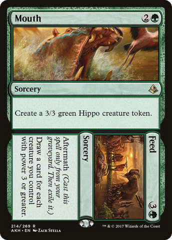 Mouth // Feed (AKH-214)  Foil - Amonkhet