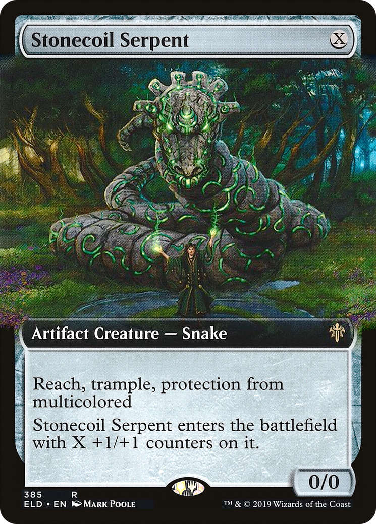 Stonecoil Serpent (Extended Art) (ELD-385) - Throne of Eldraine: (Extended Art)