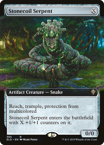 Stonecoil Serpent (Extended Art) (ELD-385)  - Throne of Eldraine: (Extended Art)