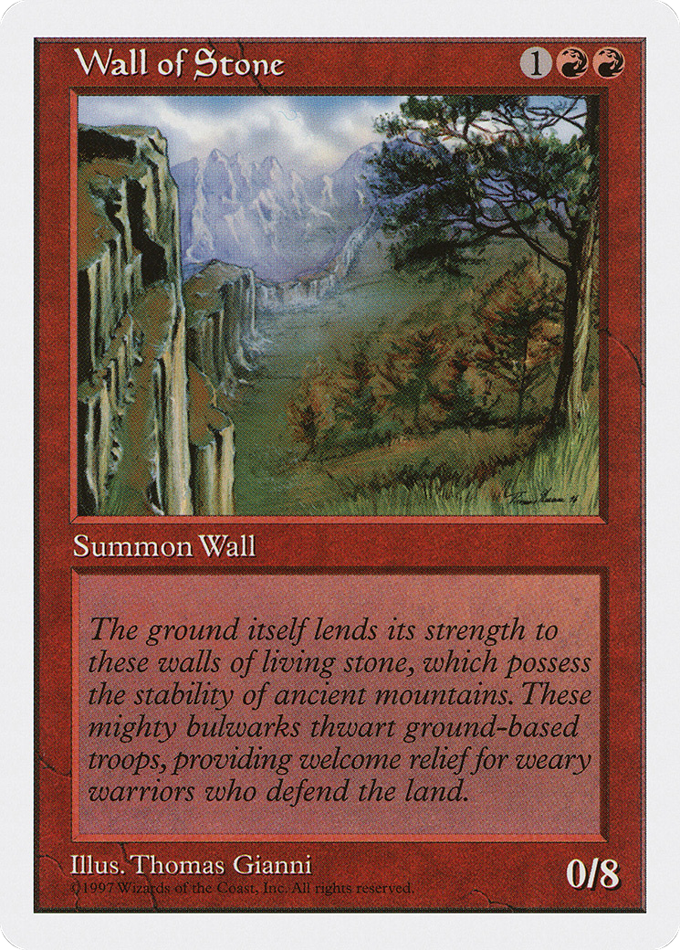 Wall of Stone (5ED-)  - Fifth Edition