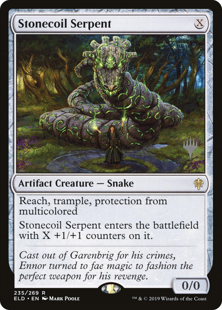 Stonecoil Serpent (PPELD-235)  - Throne of Eldraine Promos