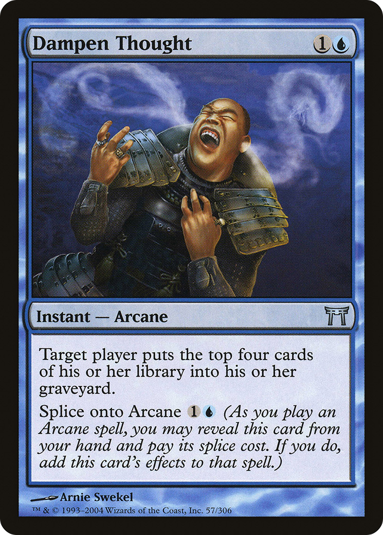 Dampen Thought (CHK-057)  Foil - Champions of Kamigawa