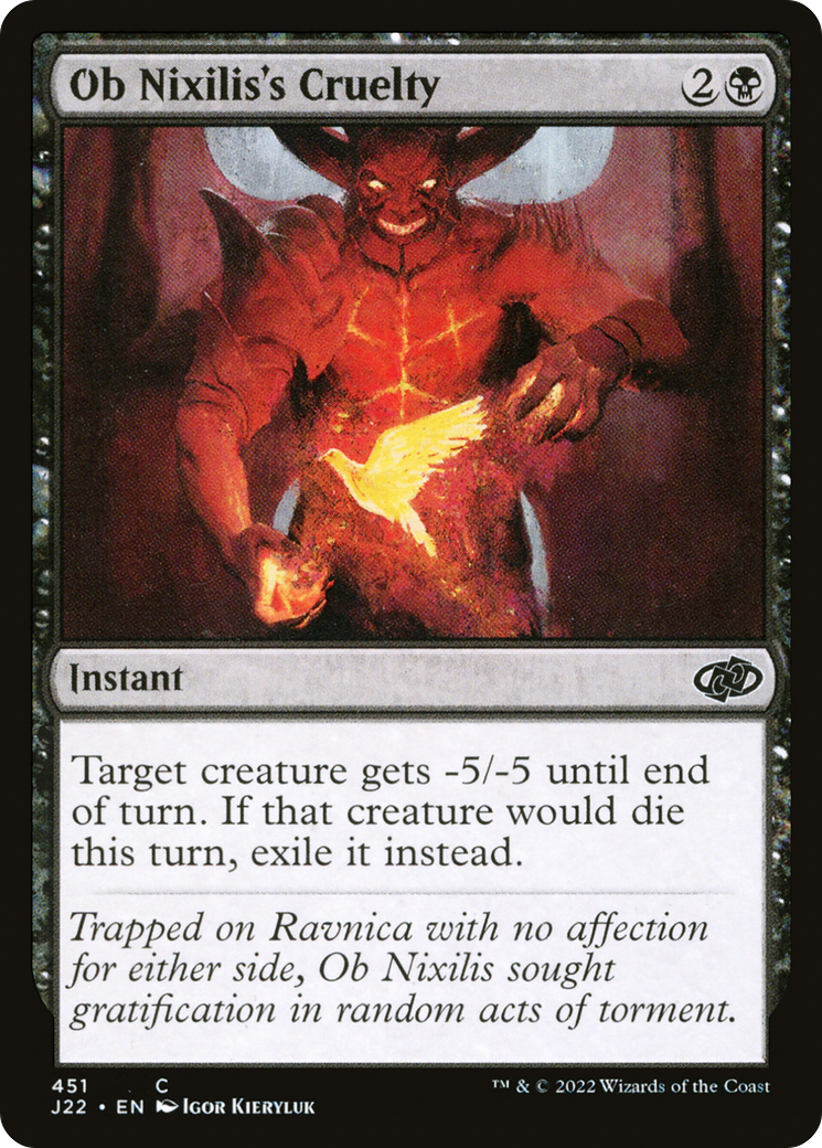 Ob Nixilis's Cruelty (J22-451)  - Jumpstart 2022