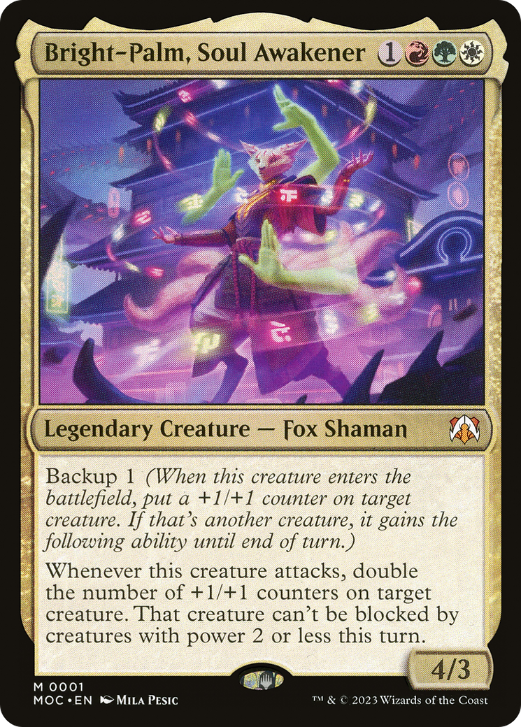 Bright-Palm, Soul Awakener (MOC-001)  Foil - March of the Machine Commander