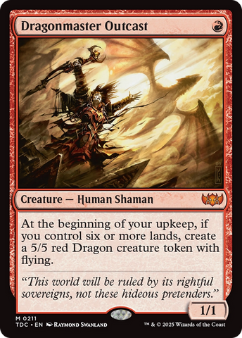 Dragonmaster Outcast (TDC-211) - Commander: Tarkir: Dragonstorm
