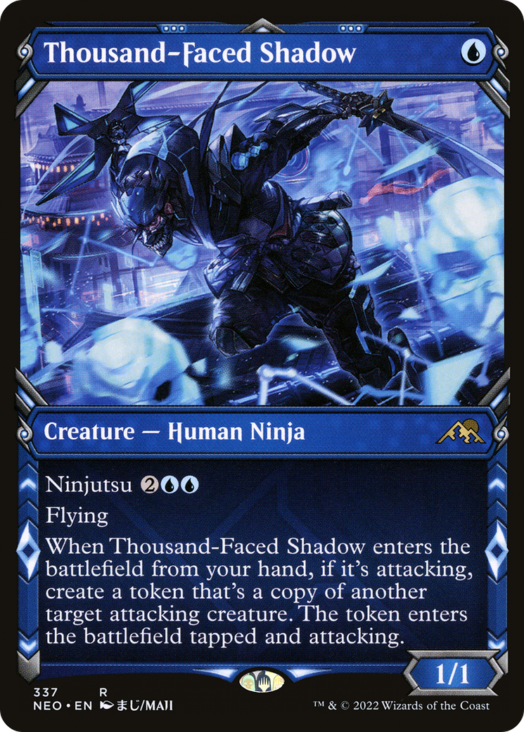 Thousand-Faced Shadow (Showcase) (NEO-337)  - Kamigawa: Neon Dynasty: (Showcase)