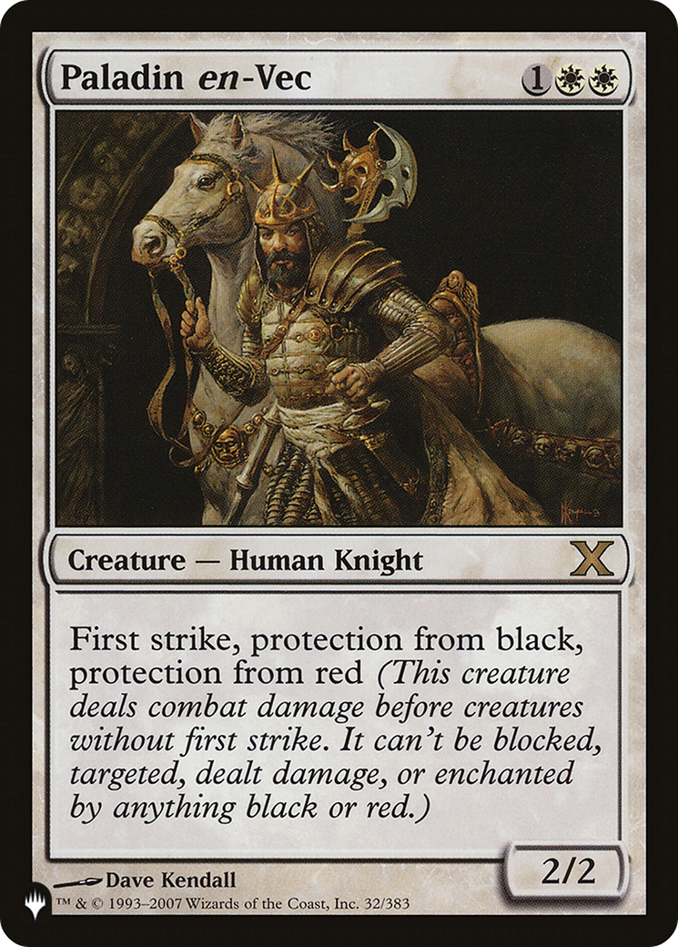 Paladin en-Vec (LIST-10E-32)  - The List
