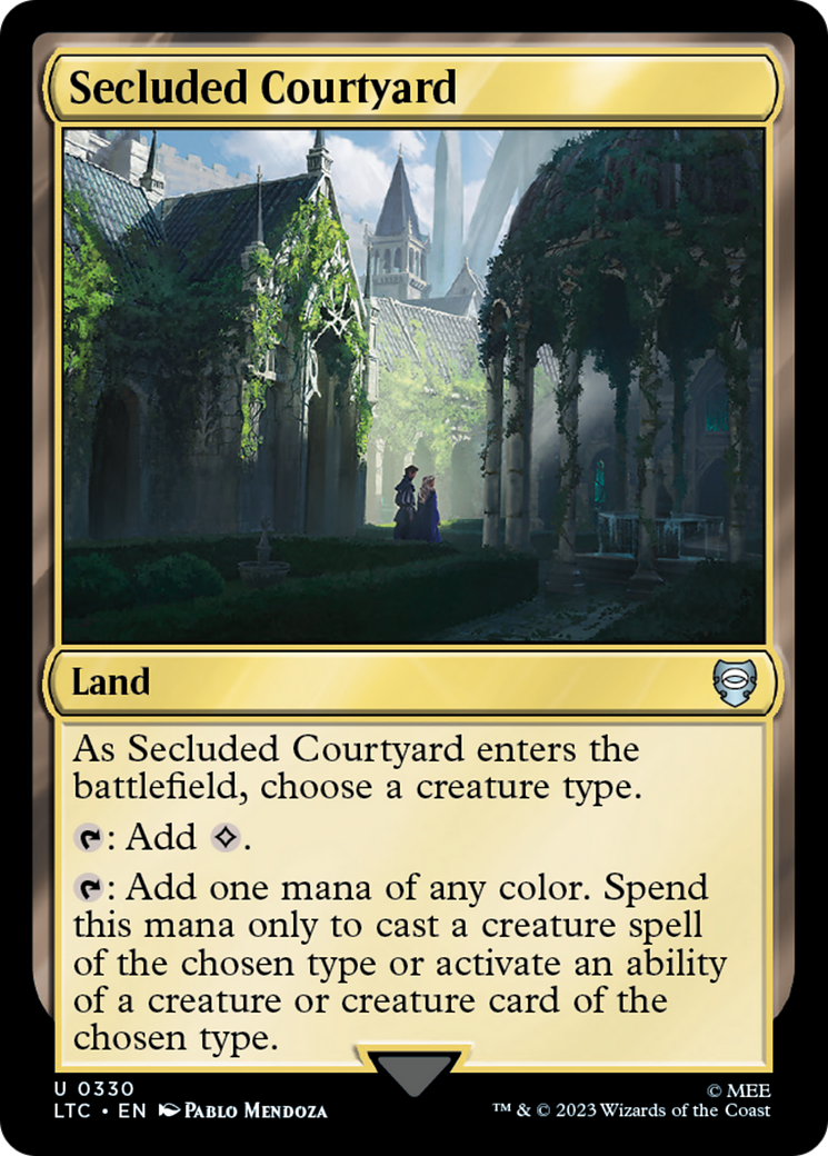 Secluded Courtyard (LTC-330)  - Tales of Middle-earth Commander