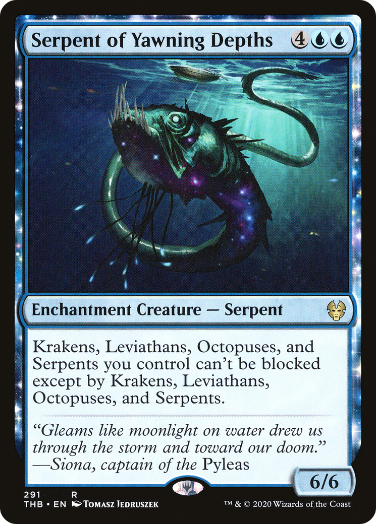 Serpent of Yawning Depths (THB-291)  - Theros Beyond Death: (enchantment)