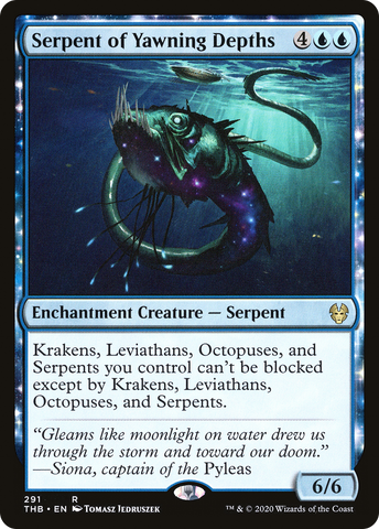 Serpent of Yawning Depths (THB-291)  - Theros Beyond Death: (enchantment)
