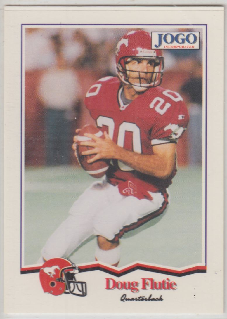 1994 Jogo CFL Football Series 1 Set of 110 Cards (1-110) with 2 different Doug Fluties