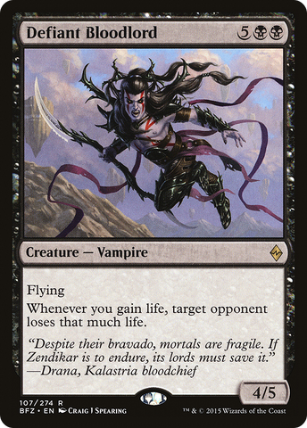 Defiant Bloodlord (BFZ-107)  - Battle for Zendikar