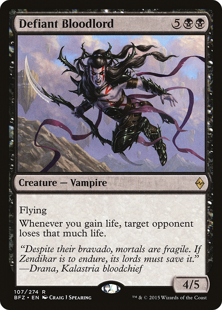 Defiant Bloodlord (BFZ-107)  Foil - Battle for Zendikar