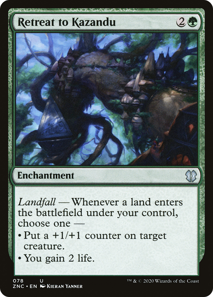 Retreat to Kazandu (ZNC-078)  - Zendikar Rising Commander