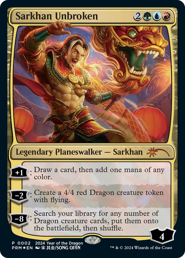 Sarkhan Unbroken (Year of the Dragon 2024) (SSP-002)  Foil - Year of the Dragon 2024