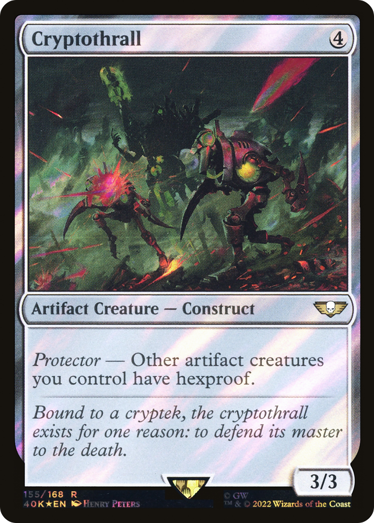 Cryptothrall (Surge Foil) (40K-155)  Foil - Warhammer 40,000 Commander