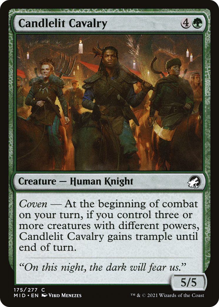 Candlelit Cavalry (MID-175)  Foil - Innistrad: Midnight Hunt