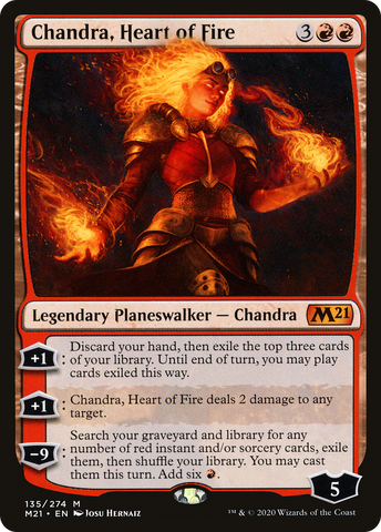 Chandra, Heart of Fire (M21-135)  - Core Set 2021