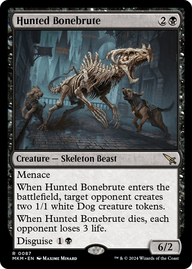Hunted Bonebrute (MKM-087)  Foil - Murders at Karlov Manor