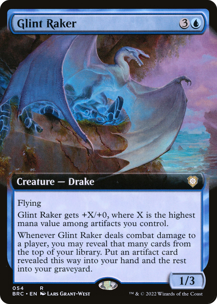 Glint Raker (Extended Art) (BRC-054)  - The Brothers' War Commander: (Extended Art)