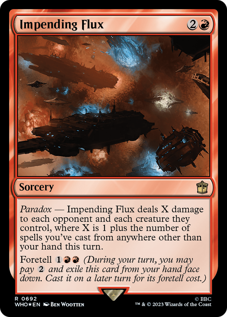 Impending Flux (Surge Foil) (WHO-692)  Foil - Doctor Who