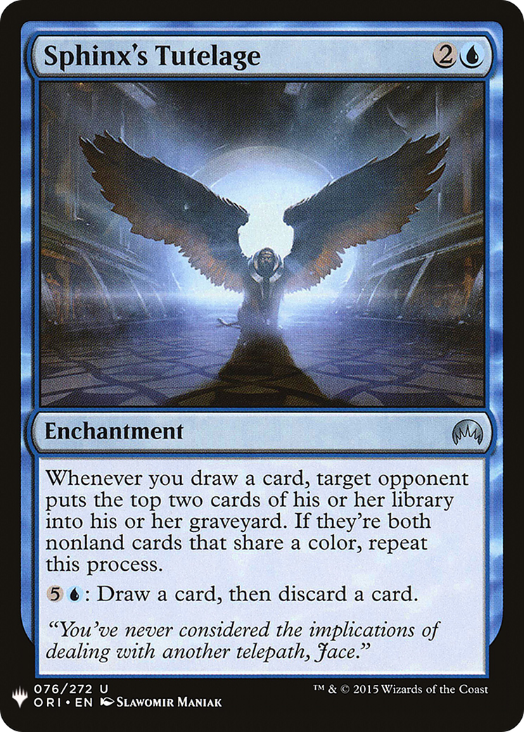 Sphinx's Tutelage (LIST-076)  - The List