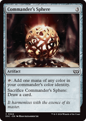 Commander's Sphere (DSC-244)  - Duskmourn: House of Horror Commander