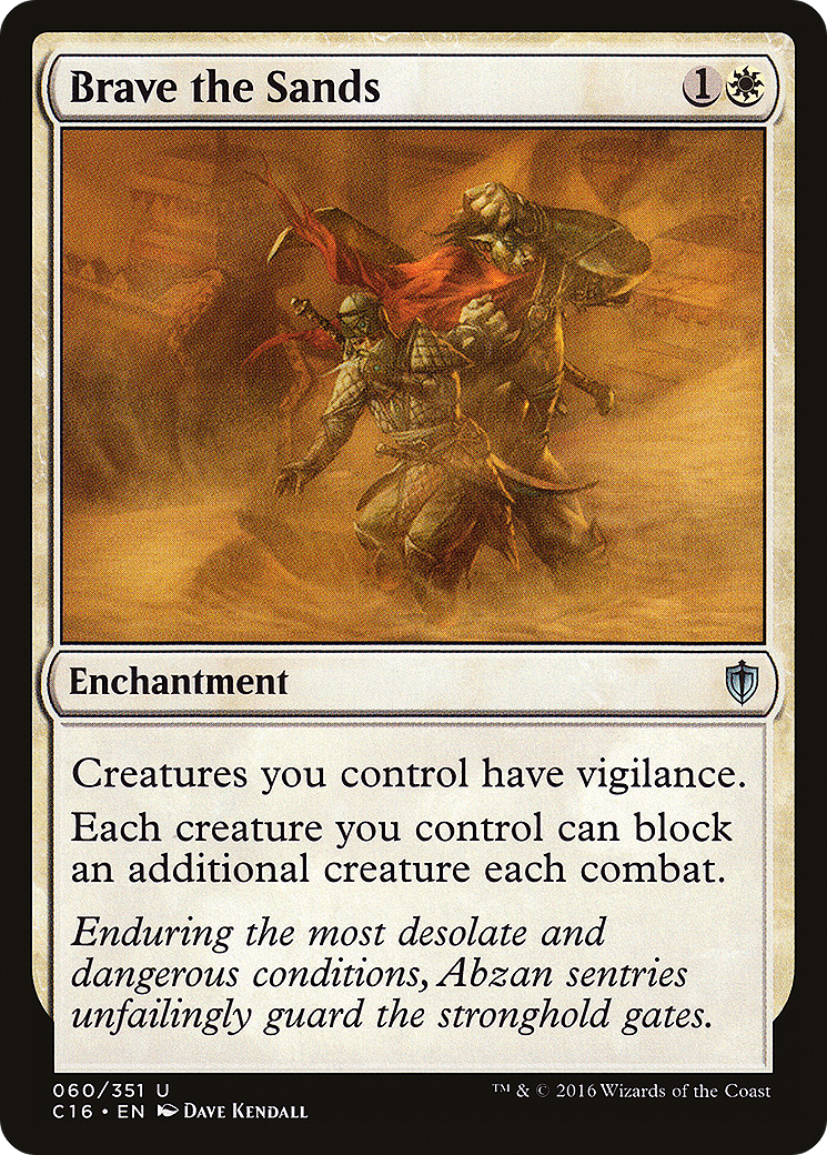 Brave the Sands (C16-060)  - Commander 2016