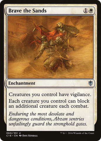 Brave the Sands (C16-060)  - Commander 2016