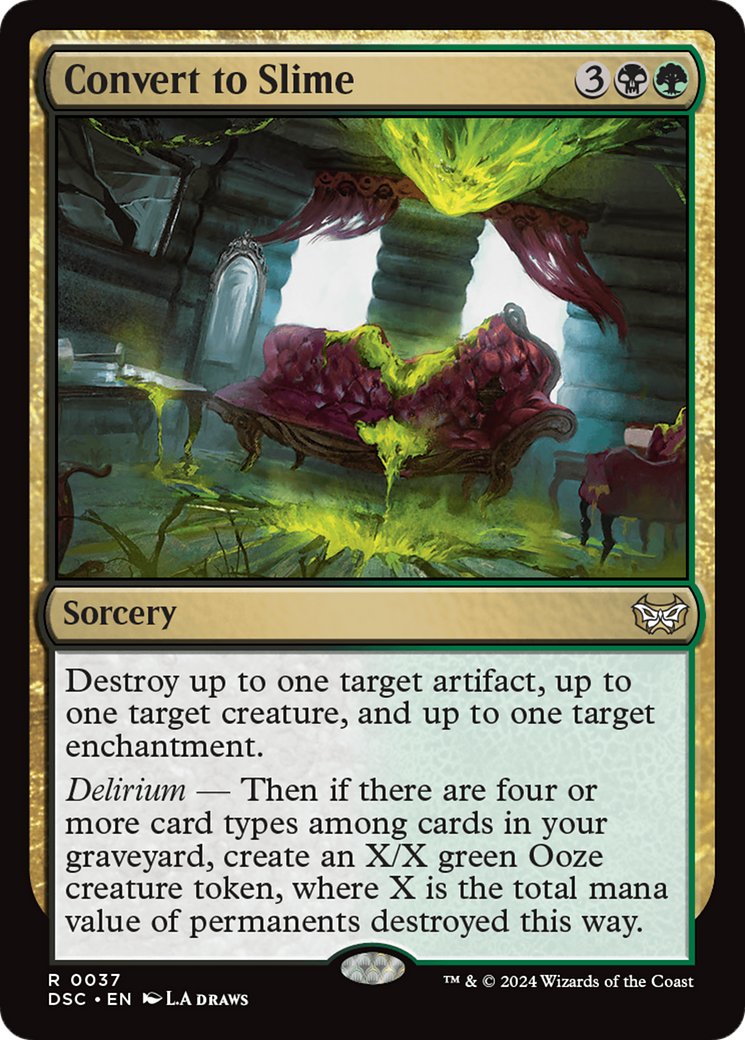 Convert to Slime (DSC-037)  - Duskmourn: House of Horror Commander