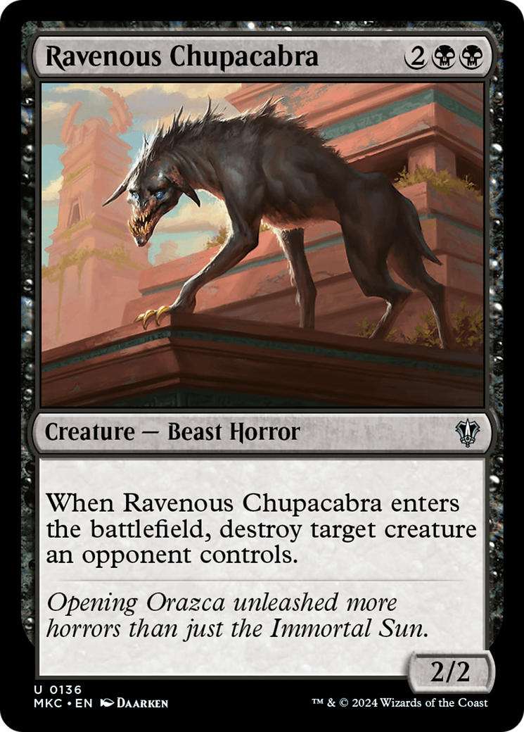 Ravenous Chupacabra (MKC-136)  - Murders at Karlov Manor Commander