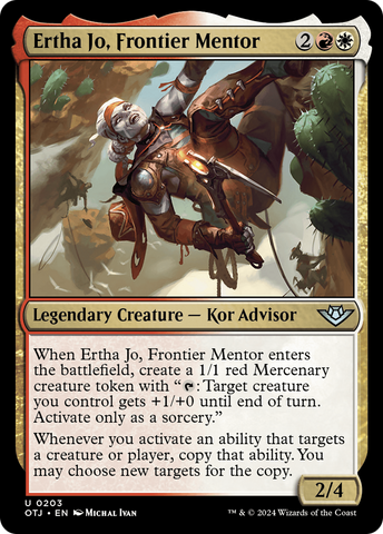 Ertha Jo, Frontier Mentor (OTJ-203)  Foil - Outlaws of Thunder Junction
