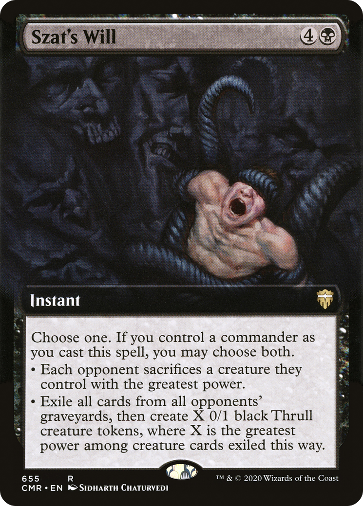 Szat's Will (Extended Art) (CMR-655)  - Commander Legends: (Extended Art)