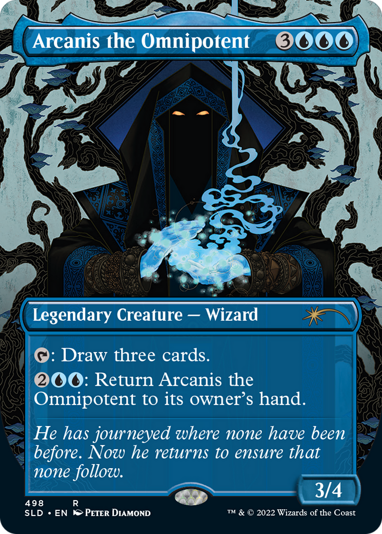 Arcanis the Omnipotent (SLD-498)  Foil - Secret Lair Drop (Borderless)