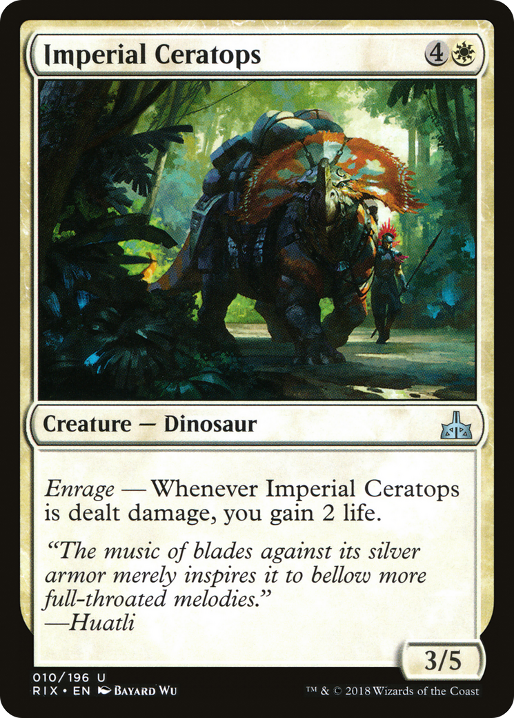 Imperial Ceratops (RIX-010)  Foil - Rivals of Ixalan
