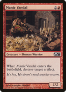 Manic Vandal (M11-151)  Foil - Magic 2011
