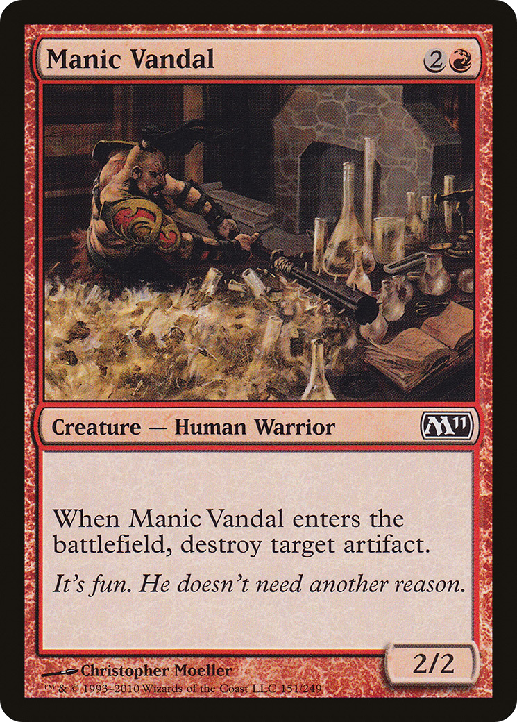 Manic Vandal (M11-151)  Foil - Magic 2011