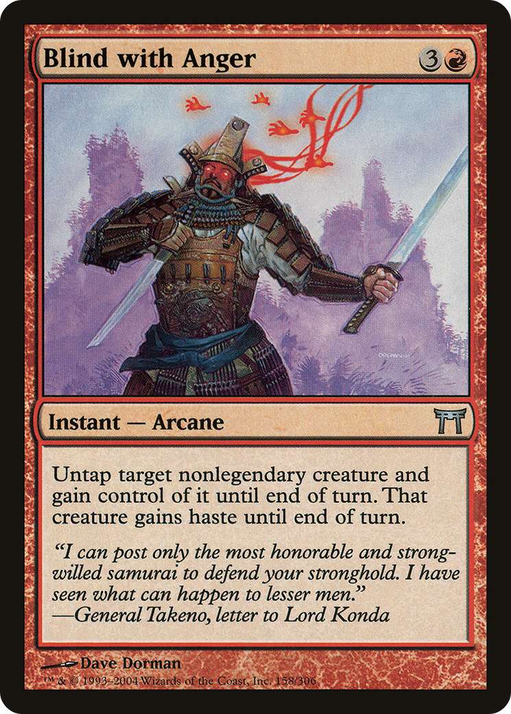 Blind with Anger (CHK-158)  - Champions of Kamigawa