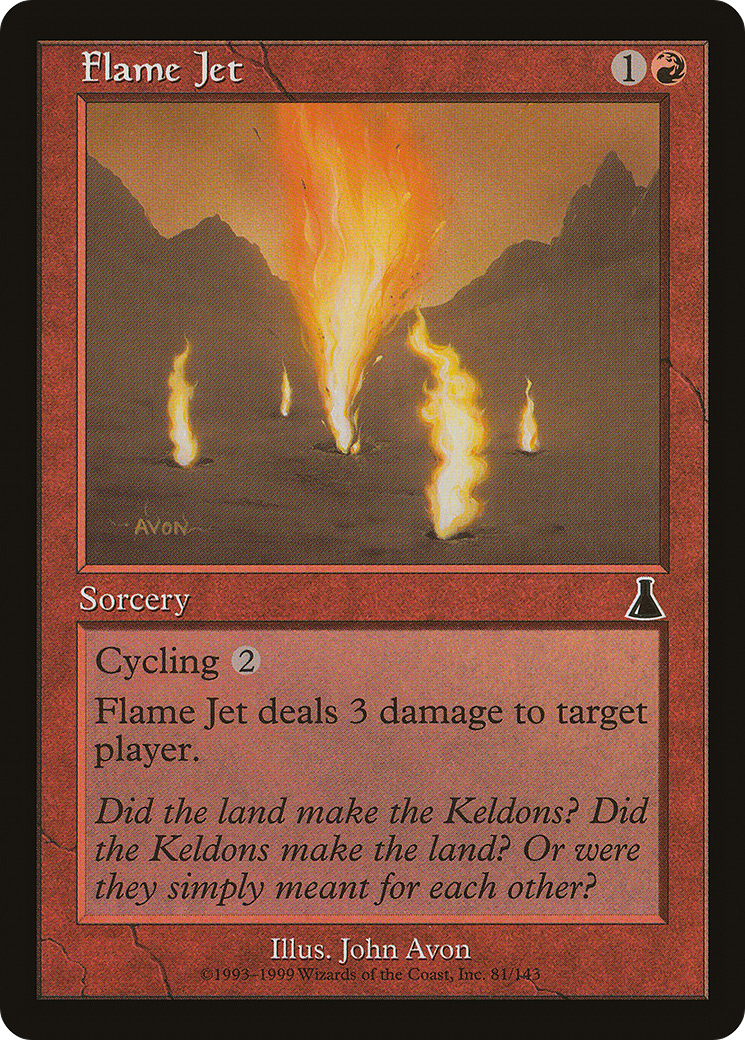 Flame Jet (UDS-081) - Urza's Destiny Foil