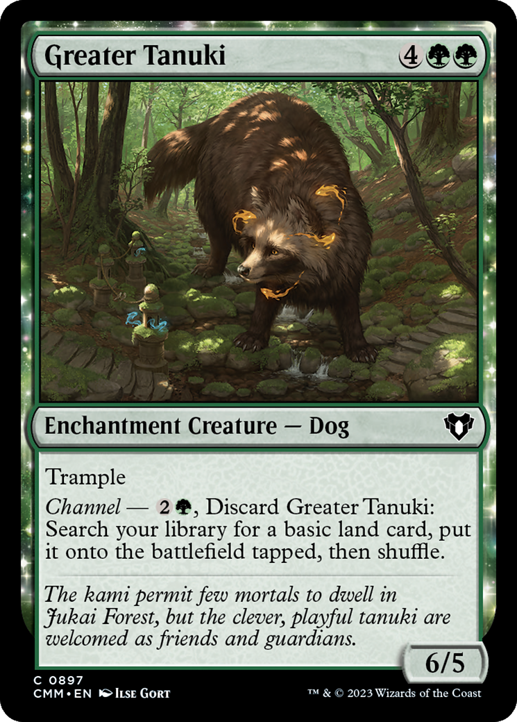 Greater Tanuki (CMM-897)  - Commander Masters: (enchantment)