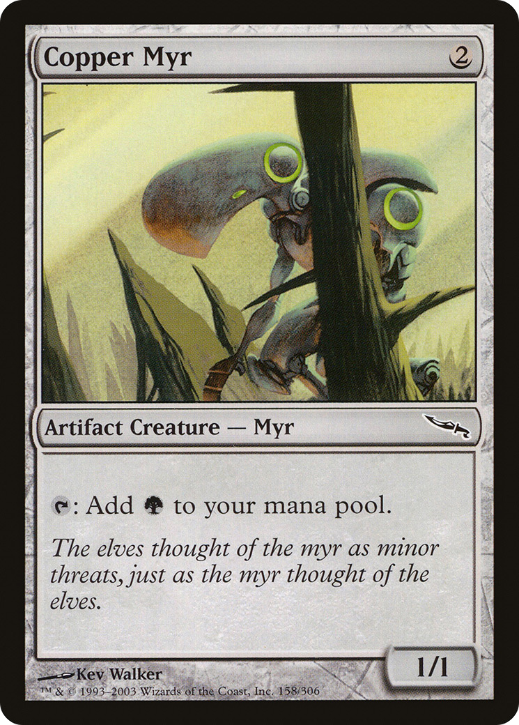 Copper Myr (MRD-158) - Mirrodin Foil
