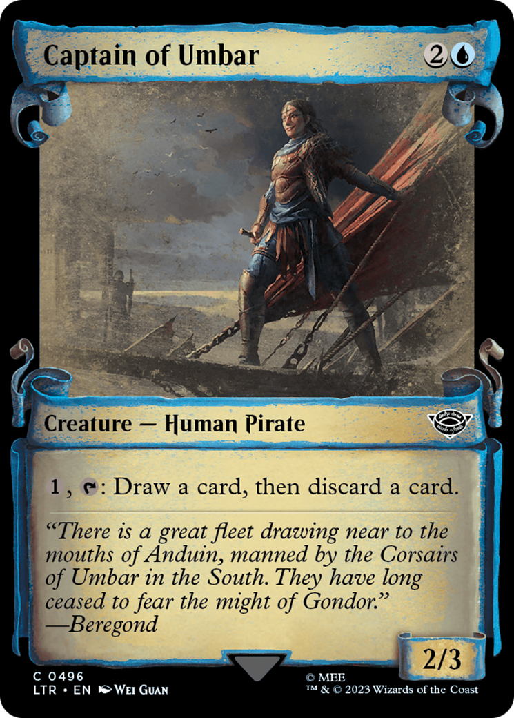 Captain of Umbar (Showcase Scrolls) (LTR-496)  Foil - The Lord of the Rings: Tales of Middle-earth: (Showcase)
