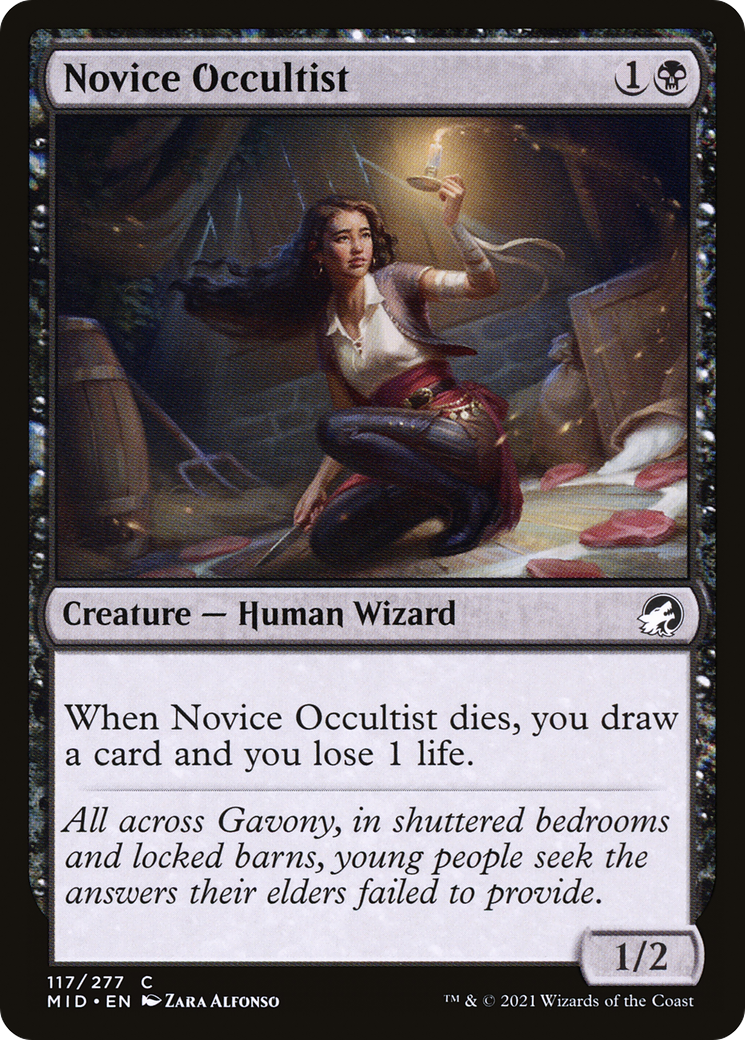 Novice Occultist (MID-117)  Foil - Innistrad: Midnight Hunt