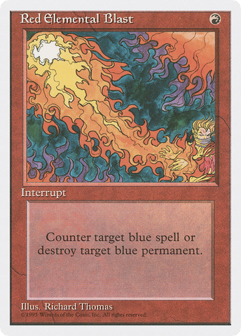 Red Elemental Blast (4ED-)  - Fourth Edition
