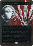 Niko, Light of Hope (Showcase) (Textured Foil) (DSK-410)  Foil - Duskmourn: House of Horror: (Showcase) (Borderless)