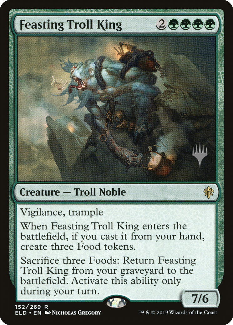 Feasting Troll King (PPELD-152P)  Foil - Throne of Eldraine Promos