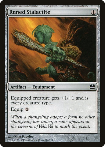 Runed Stalactite (MMA-214)  Foil - Modern Masters